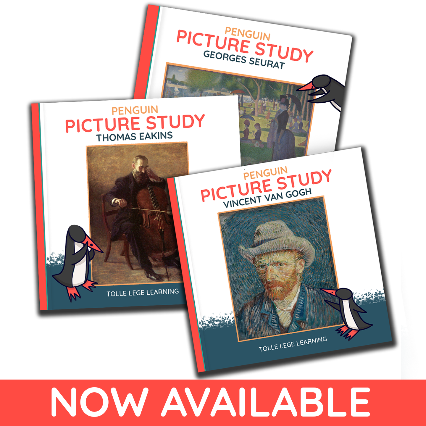 Penguins Picture Study Art Books for Ages 2and up Now Available - Tolle Lege Learning